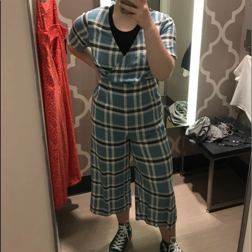 Wild Fable plaid romper, size M